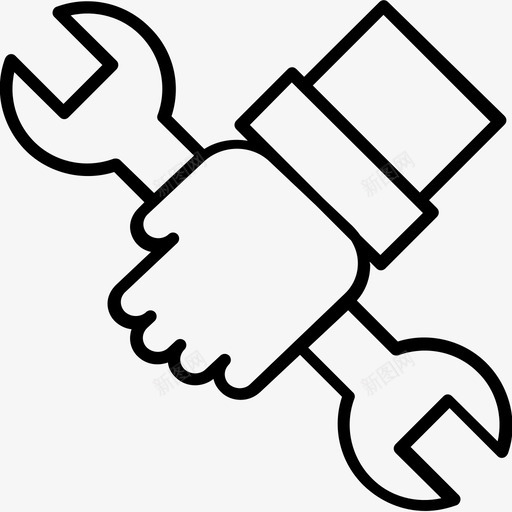 手工工具钥匙修理图标svg_新图网 https://ixintu.com 修理 家用工具花园 手工工具 钥匙