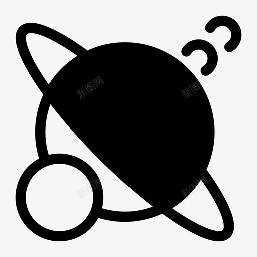 行星自转卫星图标svg_新图网 https://ixintu.com 卫星 卫星行星 土星 自转 行星
