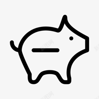 小猪银行金融货币图标图标
