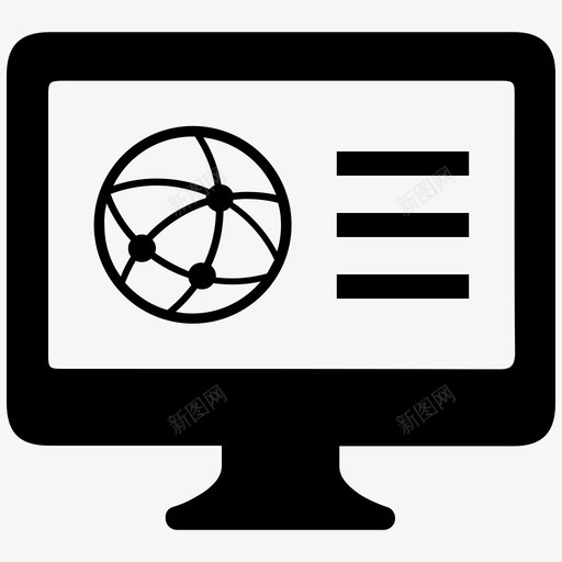 internet连接浏览全局图标svg_新图网 https://ixintu.com internet连接 业务图标集10 全局 浏览 网络