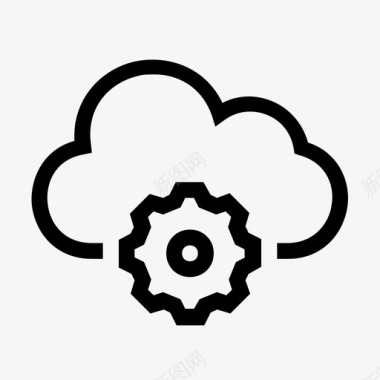 服务器云设备图标图标