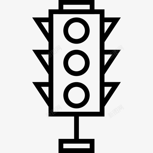 交通控制灯光优化图标svg_新图网 https://ixintu.com 交通控制 优化 搜索引擎优化 搜索引擎优化和网页优化 灯光 监管 街道