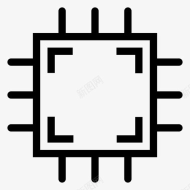 芯片商业cpu图标图标