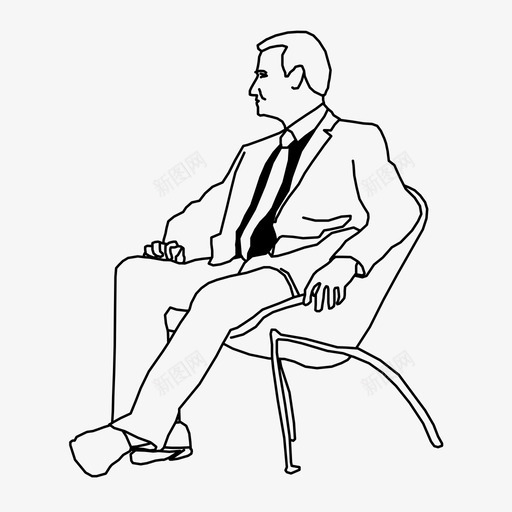 坐着人们放松图标svg_新图网 https://ixintu.com 人们 人们2d 坐下 坐着 放松 等待