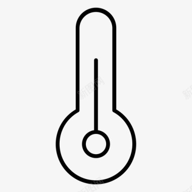 热量温度计图标图标