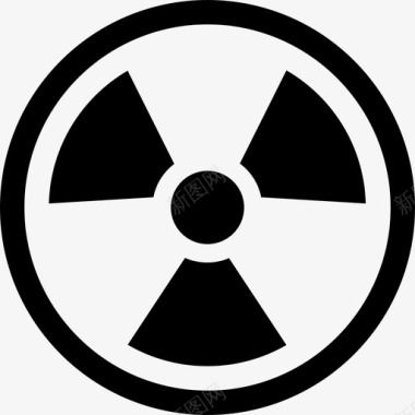 放射性危险核图标图标
