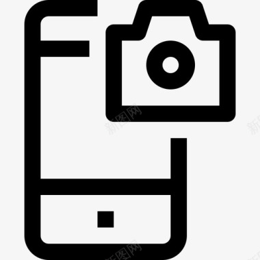 智能手机摄像头设备图标图标