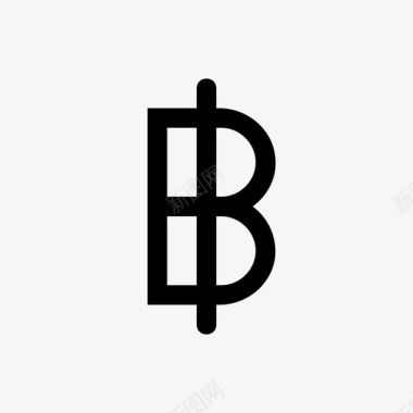 泰铢symbol商业金融图标图标