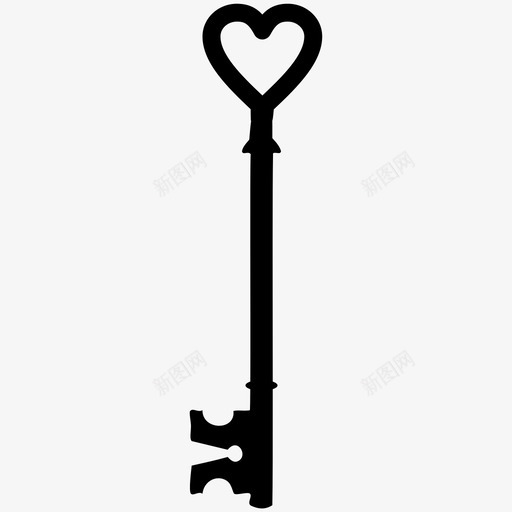 心钥匙心形钥匙情侣图标svg_新图网 https://ixintu.com 心形钥匙 心钥匙 情人节 情侣 爱情 钥匙
