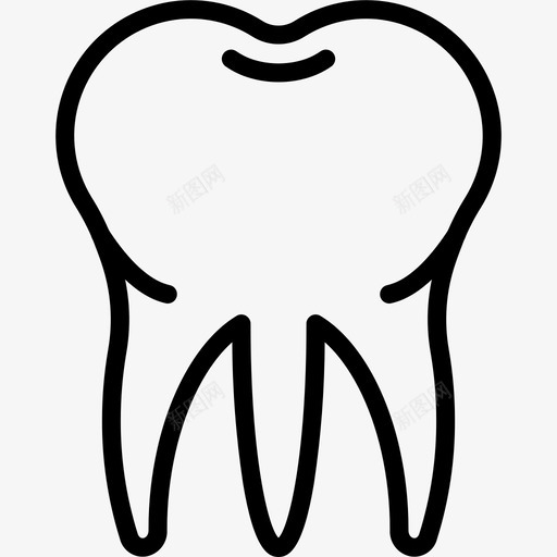 牙齿牙根医学图标svg_新图网 https://ixintu.com 医学图标 牙根 牙齿