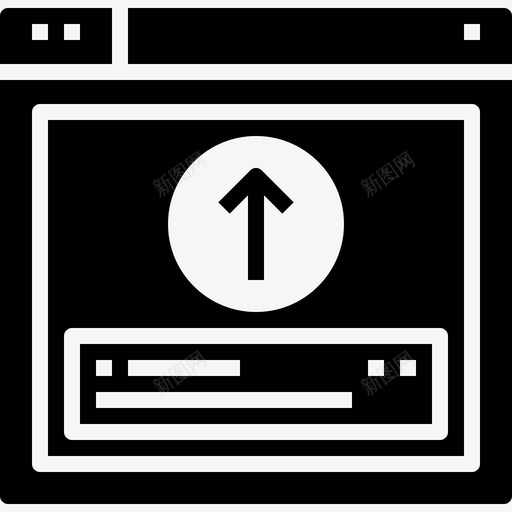 web浏览器界面ui图标svg_新图网 https://ixintu.com ui web浏览器 web浏览器详细信息实心图标 上载 界面