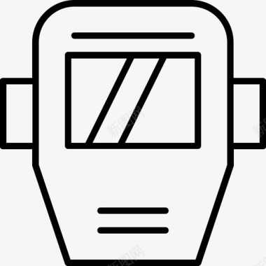 焊接面罩防护焊工图标图标