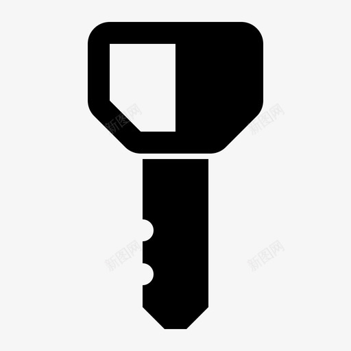 钥匙点火钥匙锁图标svg_新图网 https://ixintu.com 开关 摩托车零件 点火钥匙 钥匙 锁
