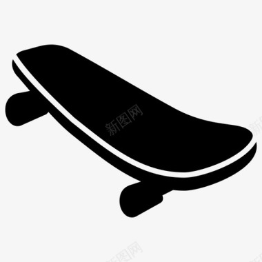 滑板甲板极限运动图标图标