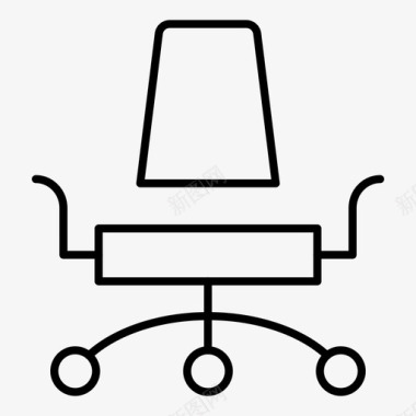 家具商务椅子图标图标