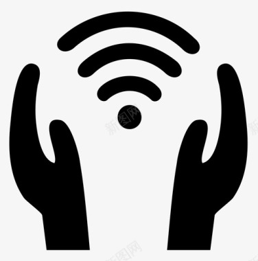 wifi关怀崇拜双手图标图标