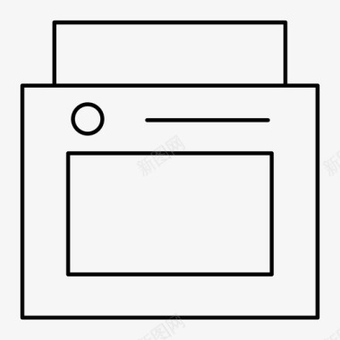 烤箱电子产品微波炉图标图标