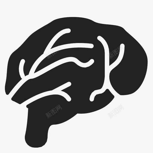 大脑人体器官医学图标svg_新图网 https://ixintu.com 人体器官 医学 大脑