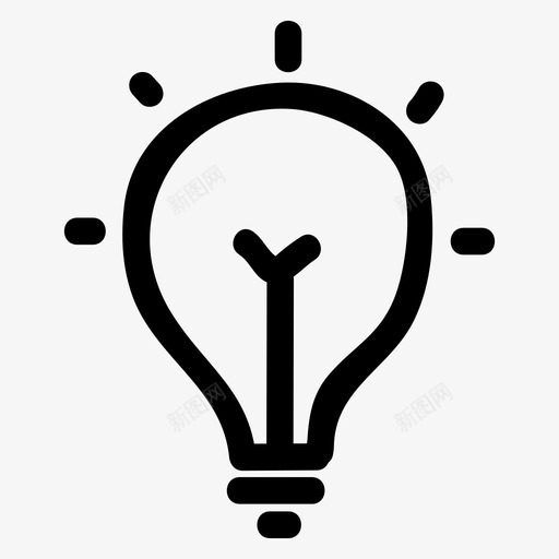 创意商业教育图标svg_新图网 https://ixintu.com 创意 商业 商务和办公手绘图标 思维 教育 灯光