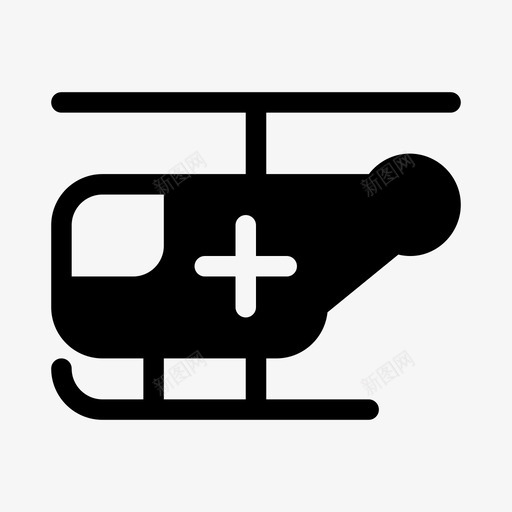 直升机医疗医院ios优化图标svg_新图网 https://ixintu.com 医疗 医院ios优化 直升机