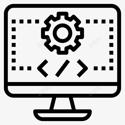 网络开发计算机机器图标svg_新图网 https://ixintu.com 数字经济 机器 编程 网络开发 计算机