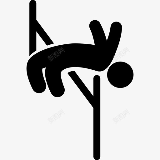 跳高运动运动偶像图标svg_新图网 https://ixintu.com 跳高 运动 运动偶像