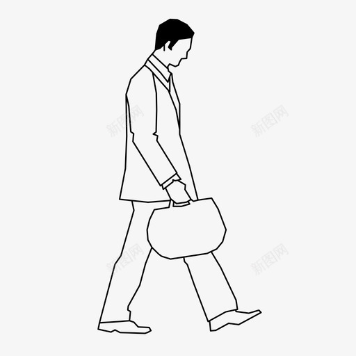 商人人工作图标svg_新图网 https://ixintu.com 人 人2d 商人 工作