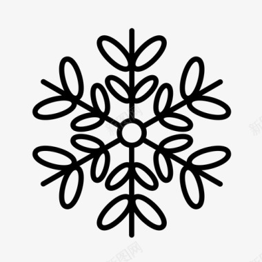 雪晶阿尔卑斯山圣诞节图标图标