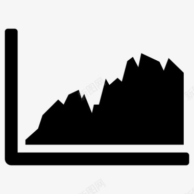 图表面积图统计图标图标