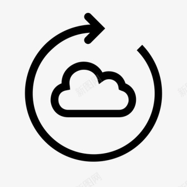服务器云驱动器图标图标