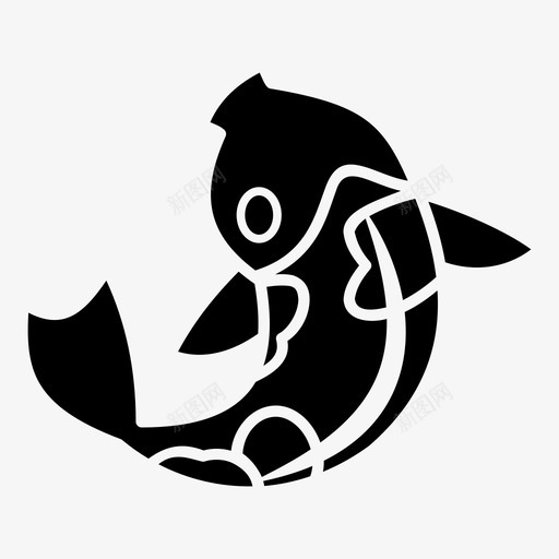 锦鲤鱼动物美丽图标svg_新图网 https://ixintu.com 动物 游泳 美丽 色彩 锦鲤鱼