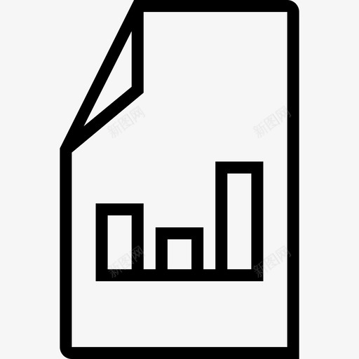 文件列图表图标svg_新图网 https://ixintu.com 列 办公室 图表 文件