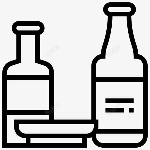瓶子日本符号图标svg_新图网 https://ixintu.com 日本符号 瓶子
