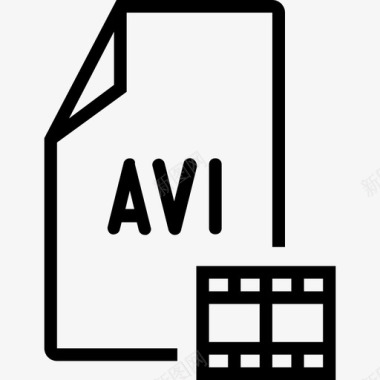 文件avi扩展名图标图标