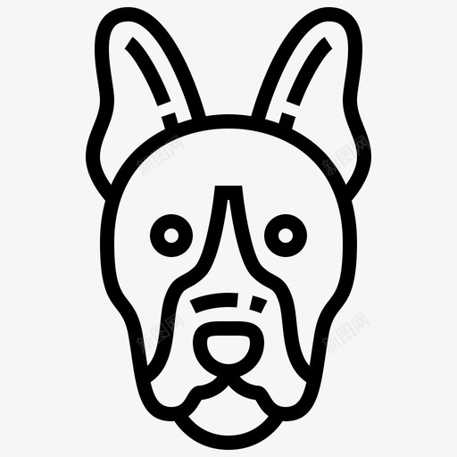 狗动物猎犬图标svg_新图网 https://ixintu.com 保护 动物 安全 狗 猎犬 警察