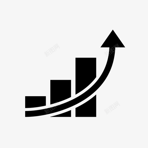 增长改进收入图标svg_新图网 https://ixintu.com 增长 收入 改进 数字网络 用户体验 统计 销售