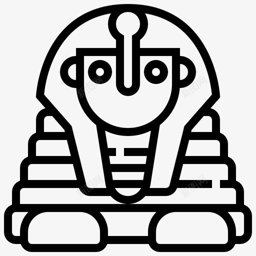 狮身人面像建筑埃及图标svg_新图网 https://ixintu.com 埃及 埃及符号 建筑 狮身人面像 符号
