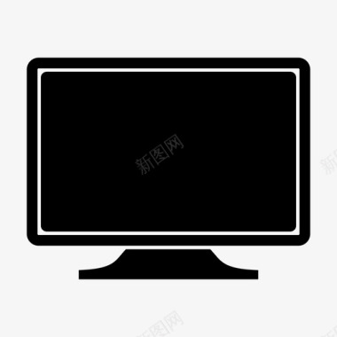 电脑屏幕桌面电视图标图标