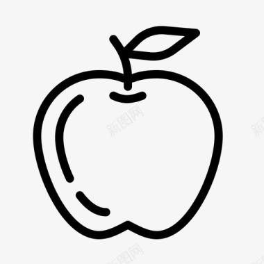 苹果碳水化合物水果图标图标
