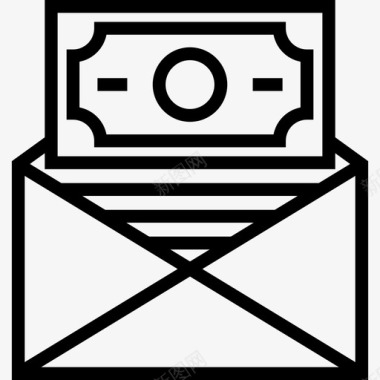 短信交易银行电子邮件图标图标