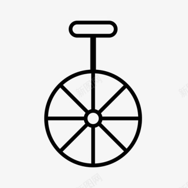 独轮车自行车嘉年华图标图标