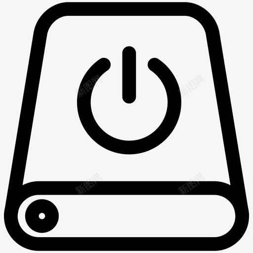 电源数据驱动器图标svg_新图网 https://ixintu.com 存储 数据 数据库 电源 驱动器