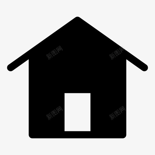 房屋建筑住宅图标svg_新图网 https://ixintu.com 住宅 建筑 房地产 房屋 砖石和建筑填充图标