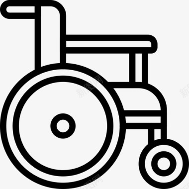 轮椅残疾人医学图标图标