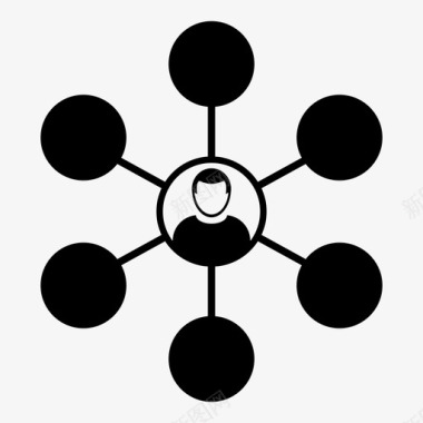 网络连接组图标图标