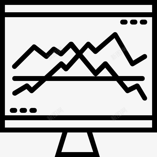计算机图形显示器股票图标svg_新图网 https://ixintu.com 交易 商业 显示器 股票 计算机图形