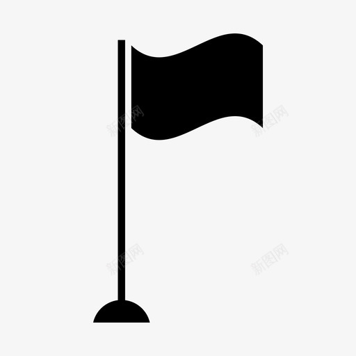旗帜元素金属图标svg_新图网 https://ixintu.com 元素 旗帜 标志 金属