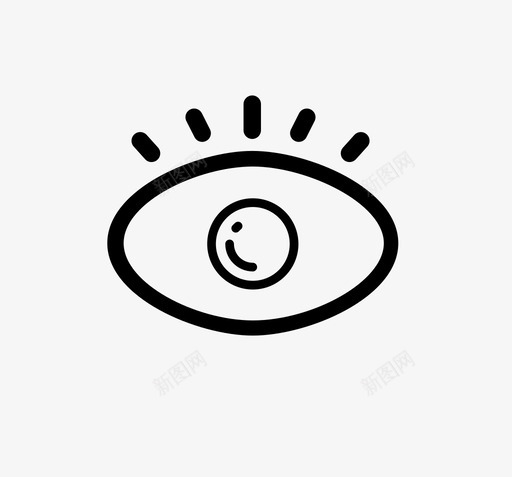 睁眼svg_新图网 https://ixintu.com 睁眼 open eyes