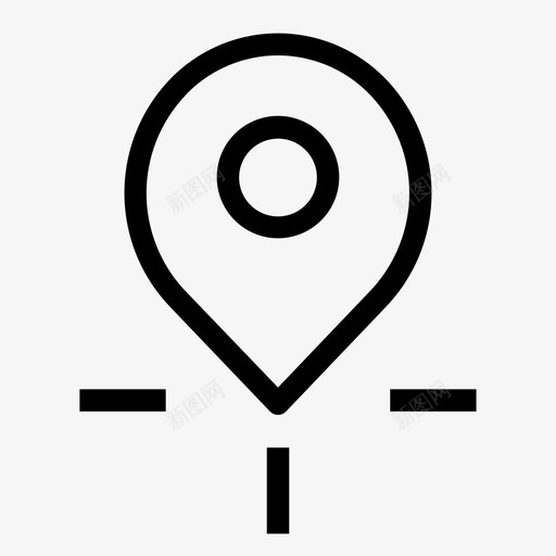 定位销地图销图标svg_新图网 https://ixintu.com 地图销 定位销