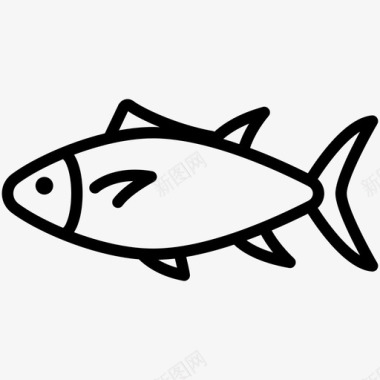 金枪鱼鱼类海洋生物图标图标